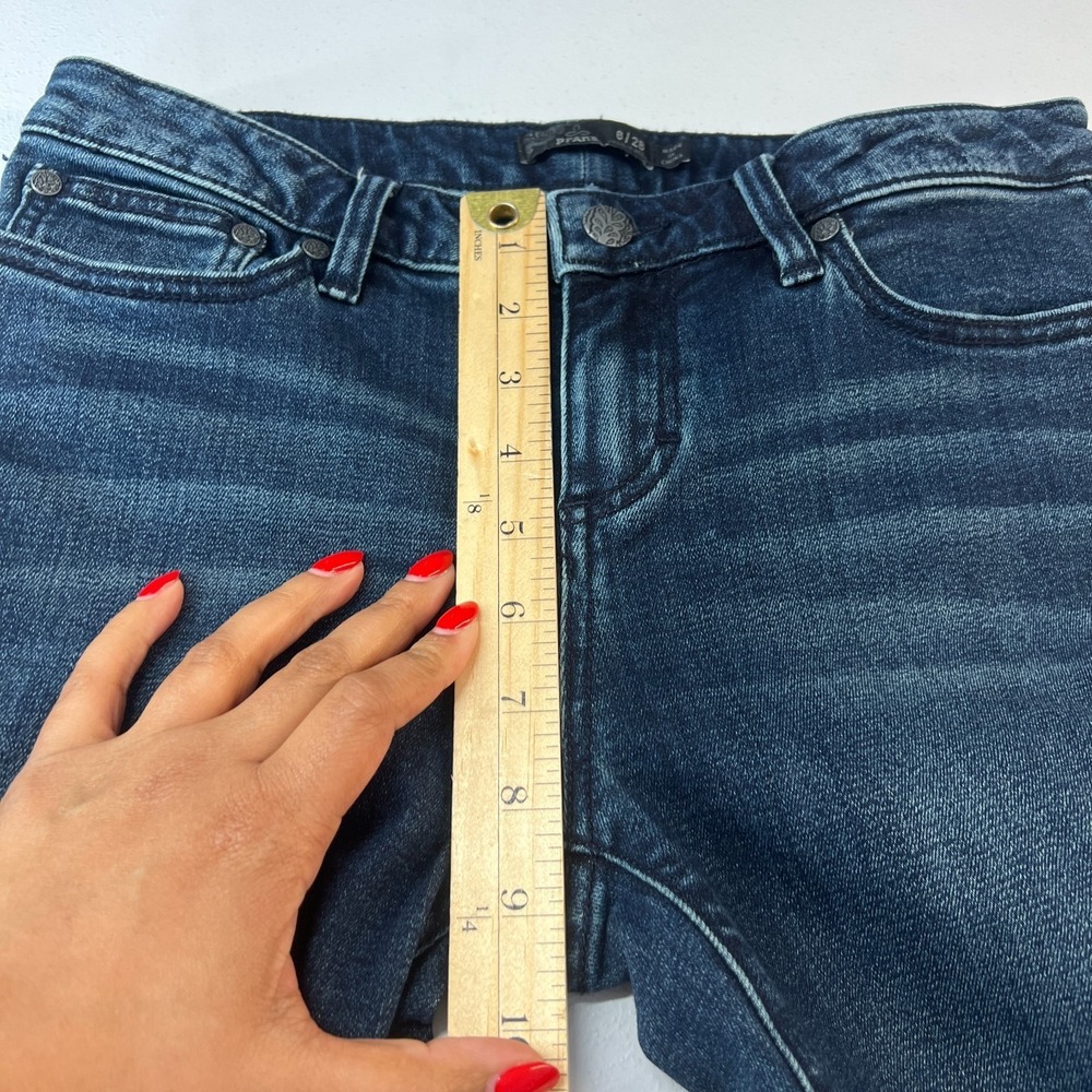 prAna Kara Skinny Jeans Womens 6/28 Blue Denim Organic Cotton Stretch Mid Rise - Picture 9 of 12